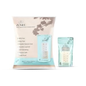 ‼️SAVE $10+‼️ZOMEE 240 Count:  2×120 8OZ Freezer Safe Breastmilk Storage Bags